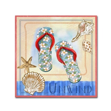 Trademark Fine Art Fiona Stokes-Gilbert 'Beach Life III' Canvas Art, 24x24 ALI13705-C2424GG